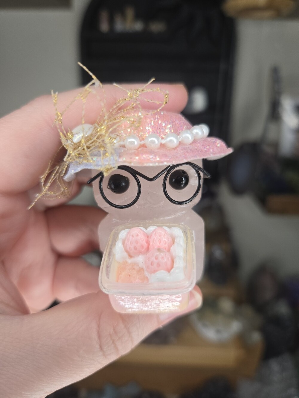 Rose Quartz Strawberry Shortcake Gertrude Church Lady Crystal Hedgie Buddy